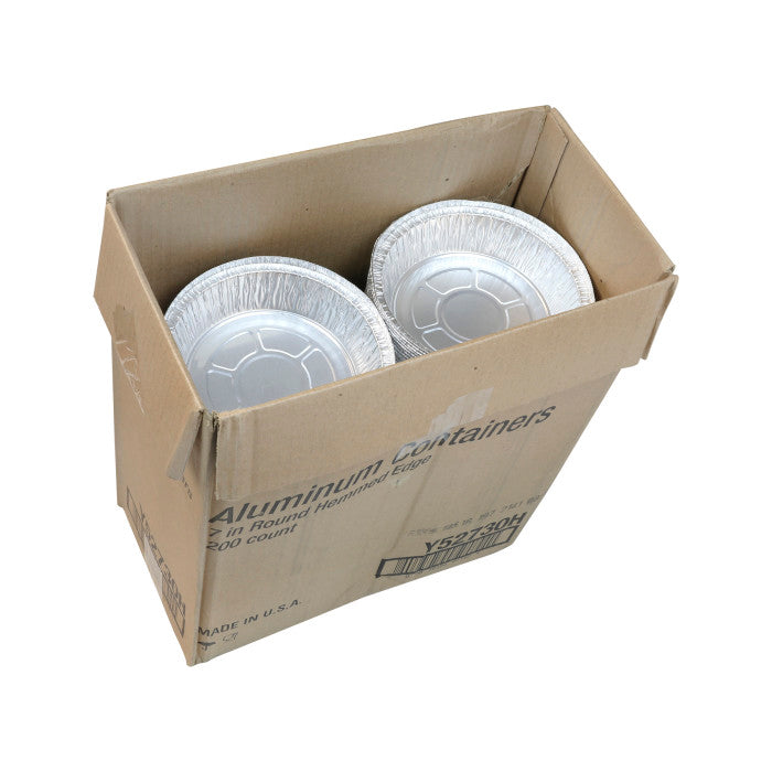 Pactiv Y52730H, 7" Round Aluminum Container (200's) *