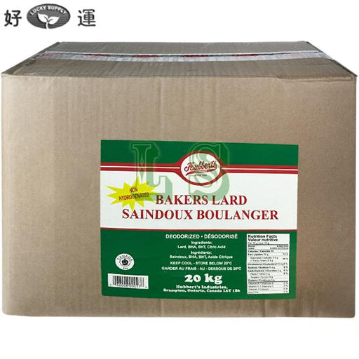 Hubbert's Bakers Lard 20KG/CS
